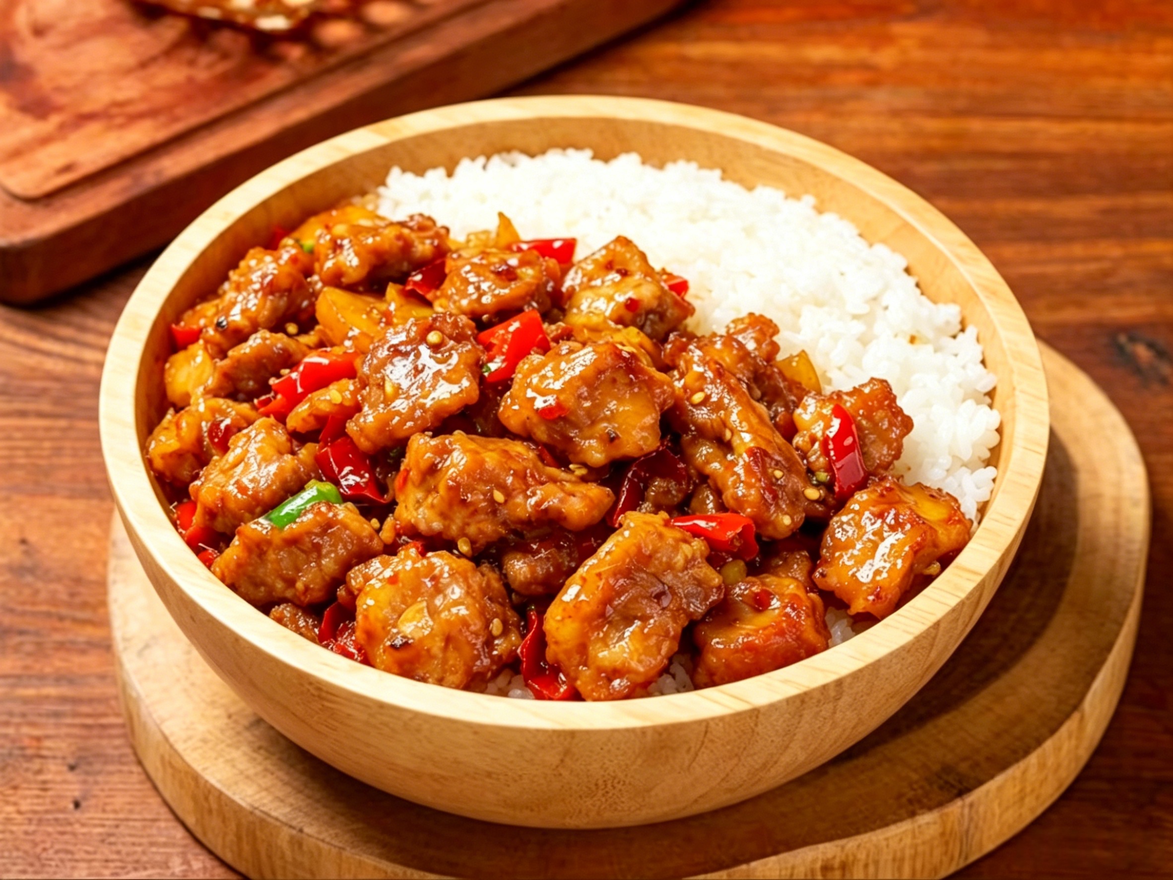 辣子鸡盖饭