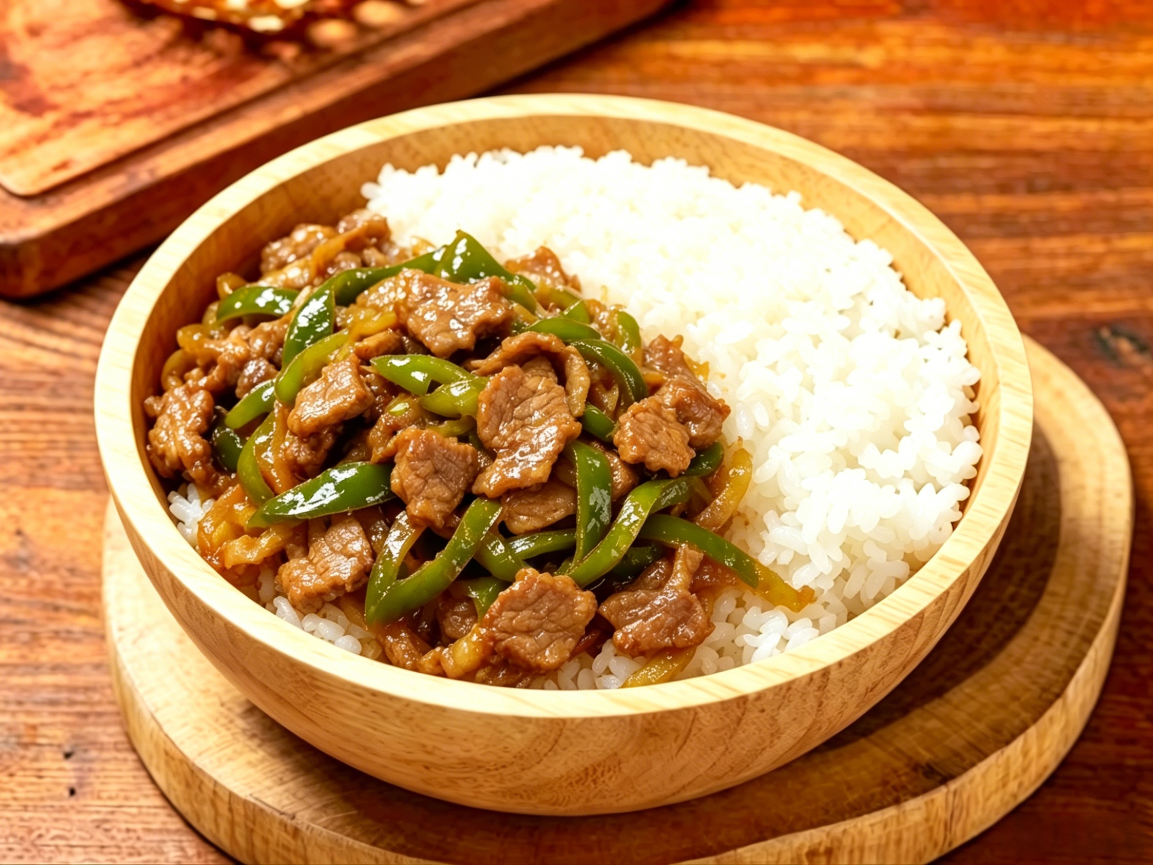 辣椒炒肉盖饭